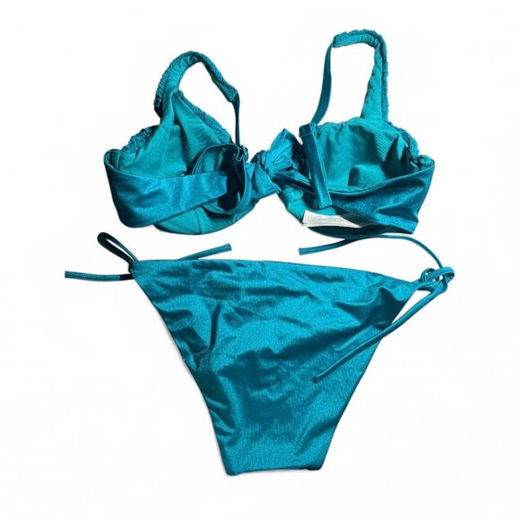 Calzedonia Turquoise Bikini Set – Underwire Top – Medium Size - Picture 2 of 7